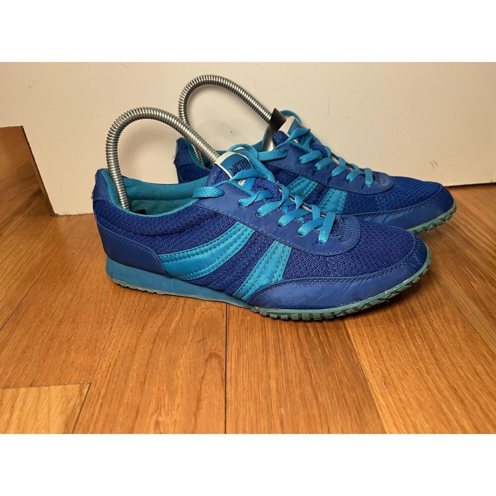 Old Navy Active Shoes Womens Size 8 Blue Striped Mesh Running Sneakers Casual